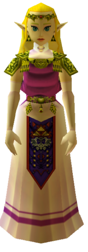 What historical period does Princess Zelda's Ocarina of Time dress